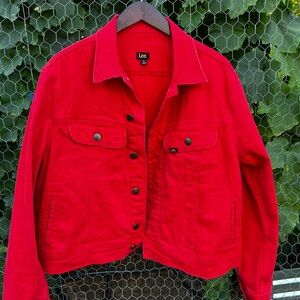 Lee Denim Jacket Red